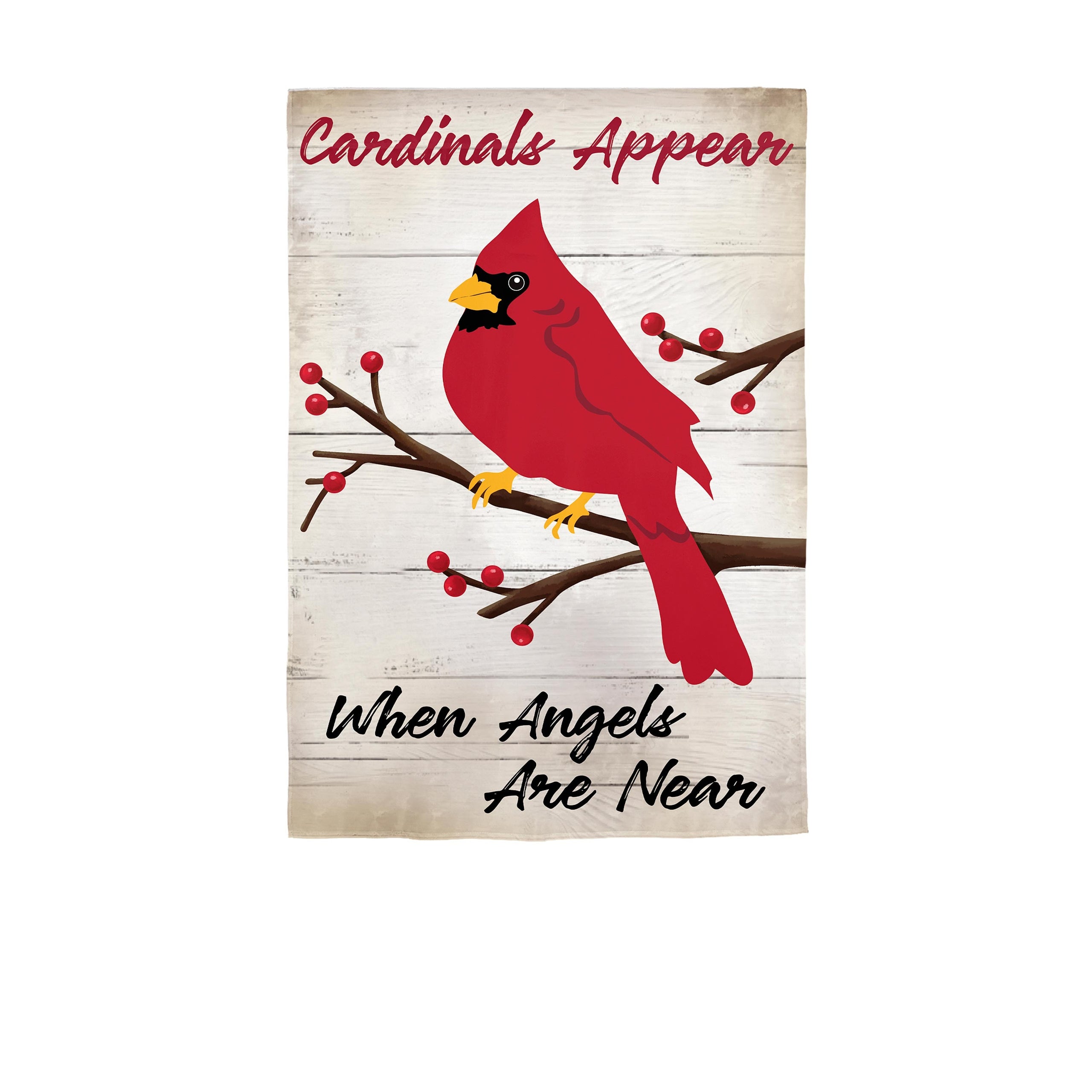 When Angels Are Near Applique Garden Flag