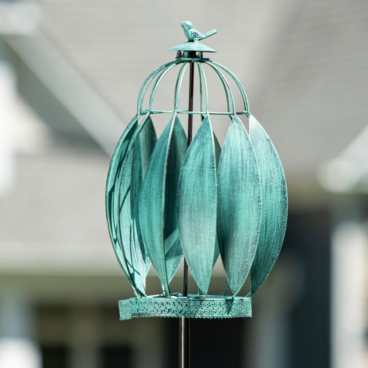 Bird Cage Wind Spinner 68"H
