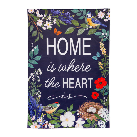 Cottage Garden Suede House Flag