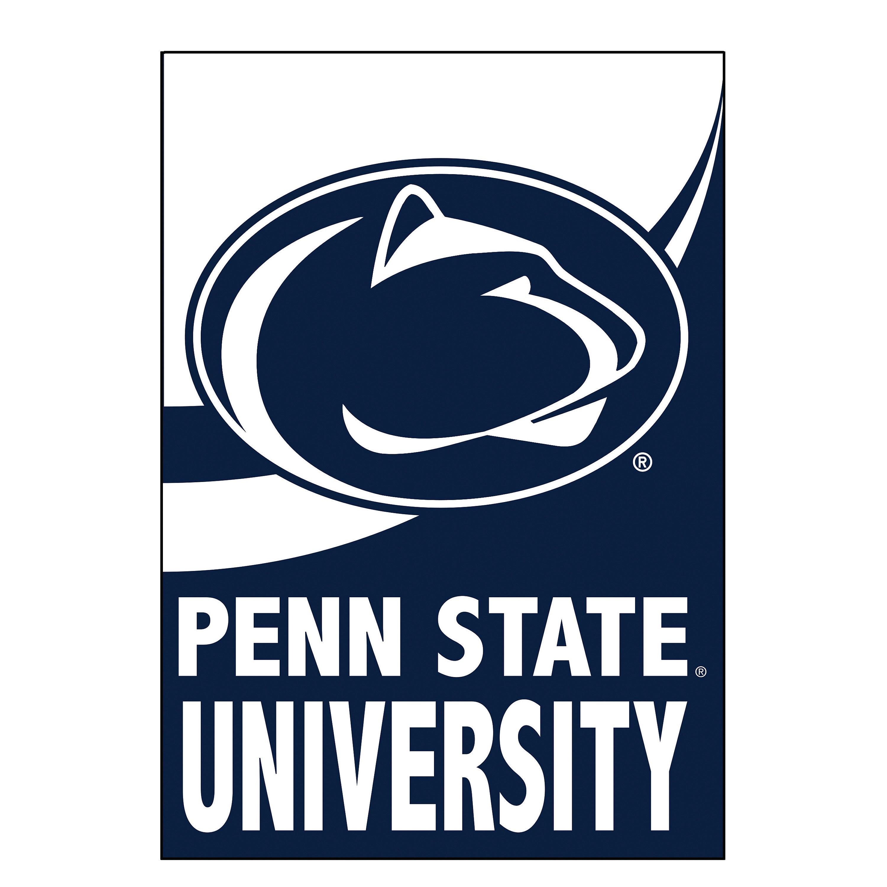 Penn State Burlap Flag GDN Size