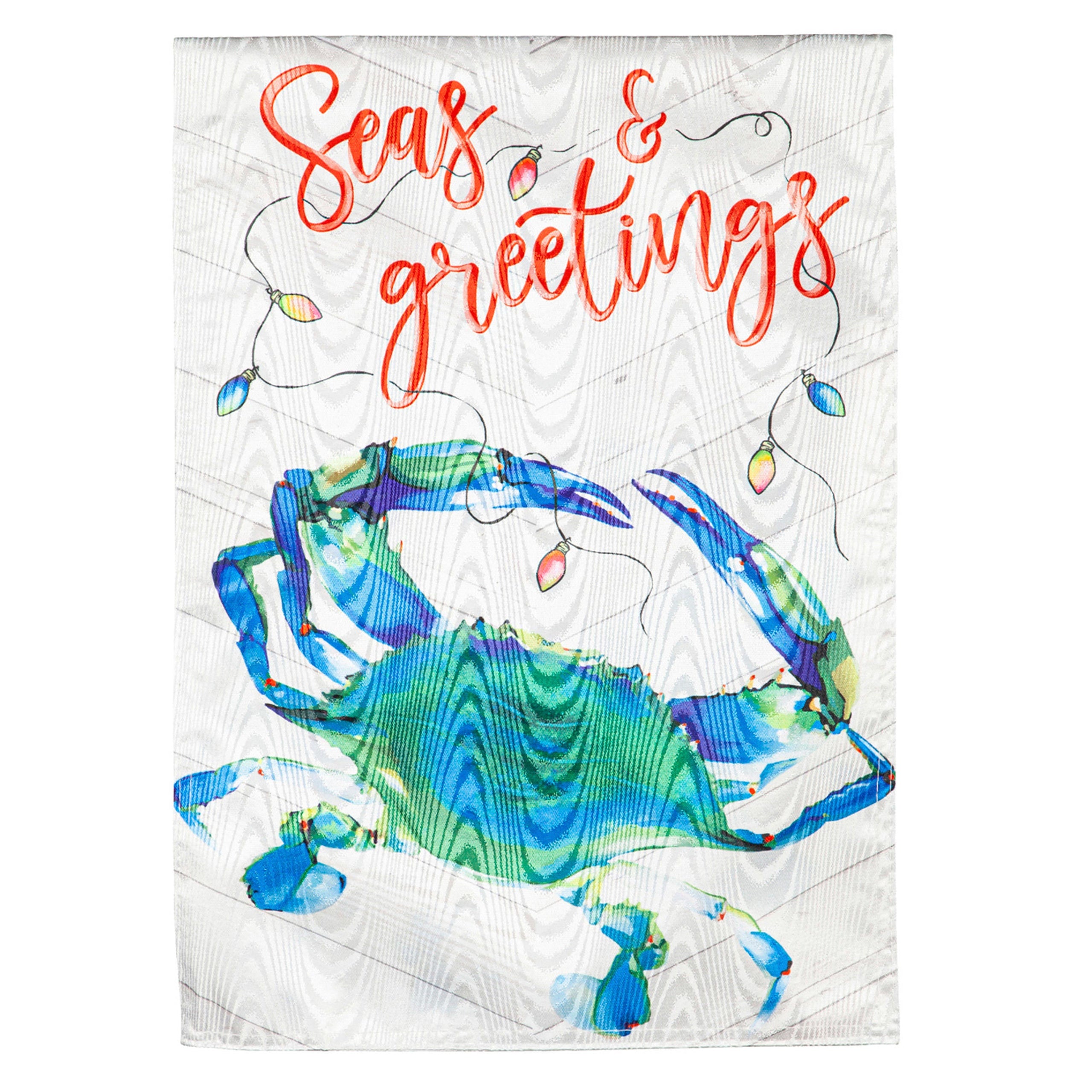 Seas & Greetings Moire House Flag