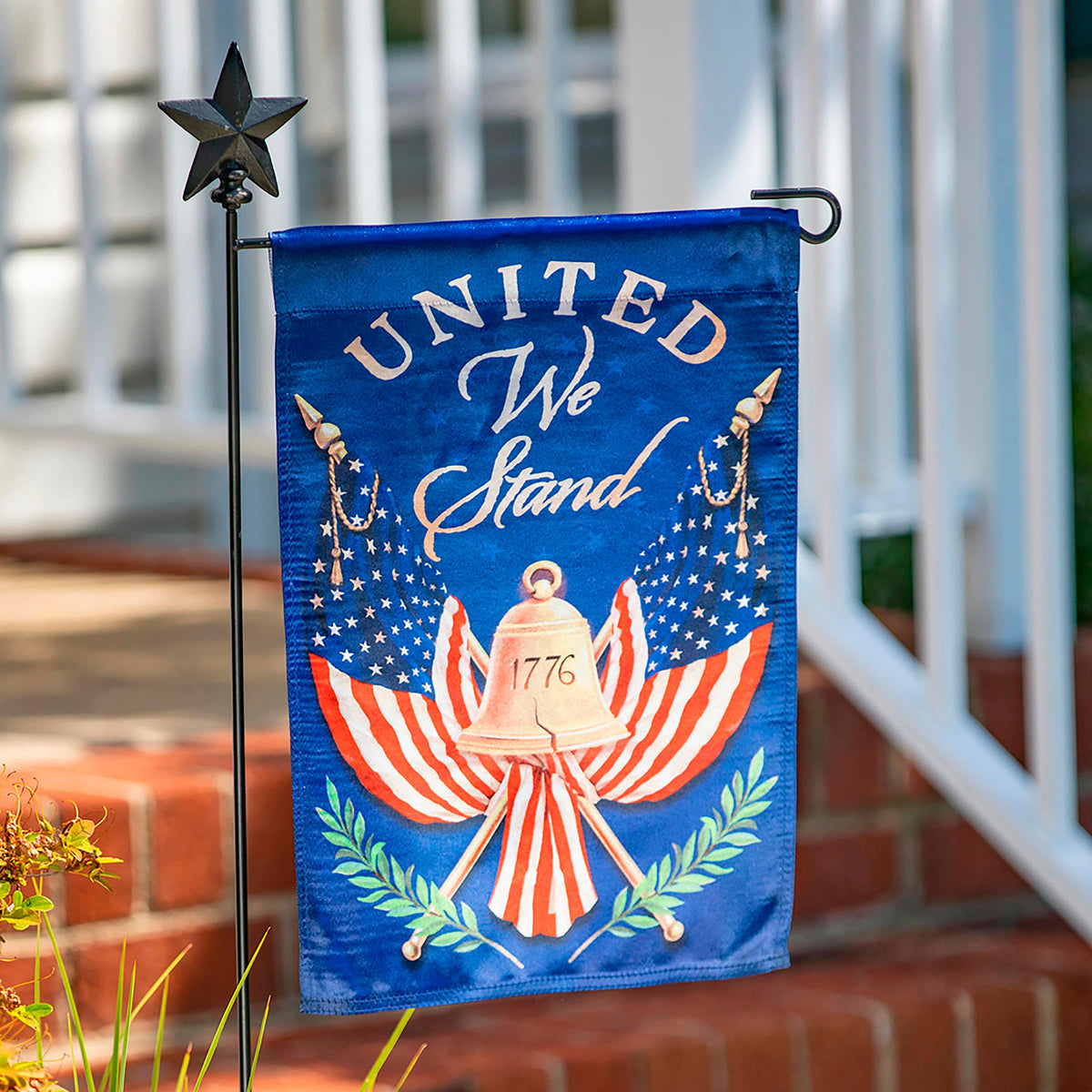United We Stand Garden Lustre Flag, SNL