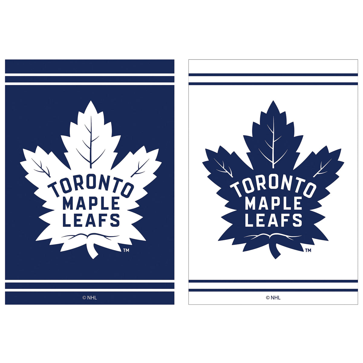 Embossed Suede Flag, House Size, Toronto Maple Leafs