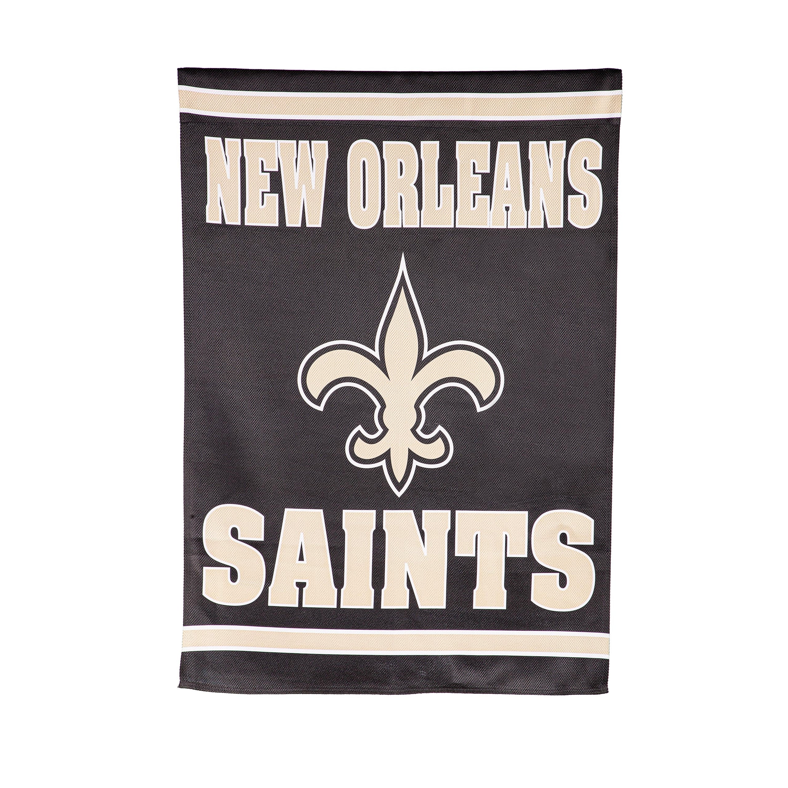 Embossed Suede Flag, House Size, New Orleans Saints