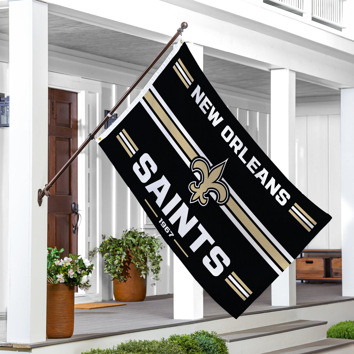 New Orleans Saints Single Sided Estate Flag with 2 Grommets, 3'x5'