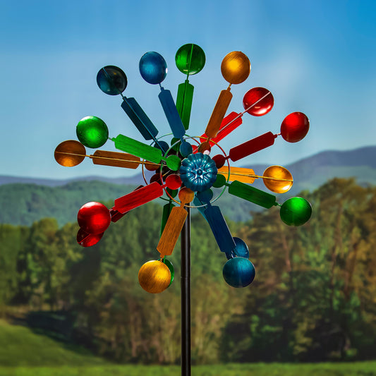 Dual Sided Asterisk Wind Spinner, Multi
