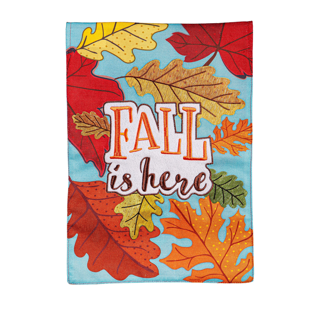 Fall Is Here Burlap House Flag