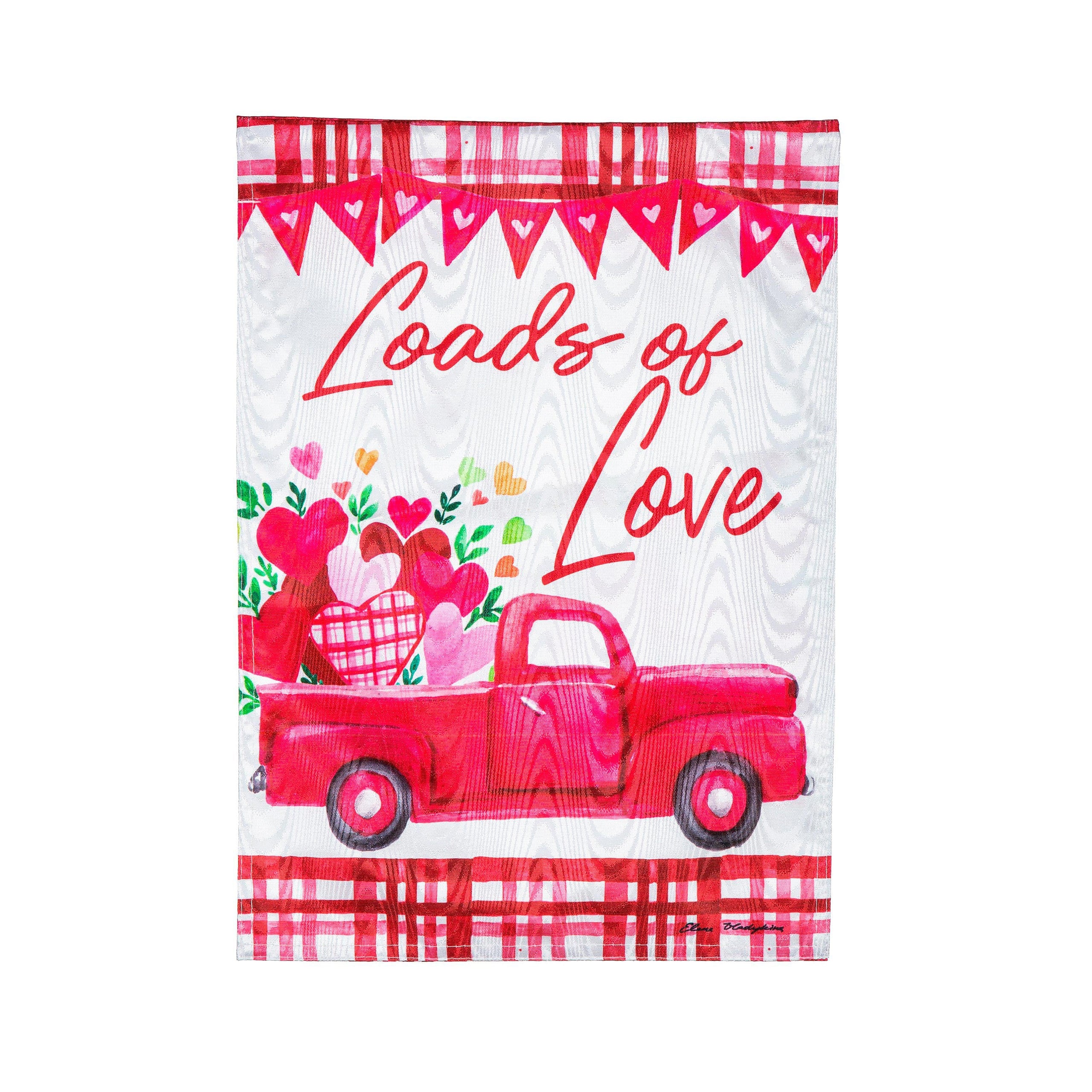 Loads of Love Moire House Flag