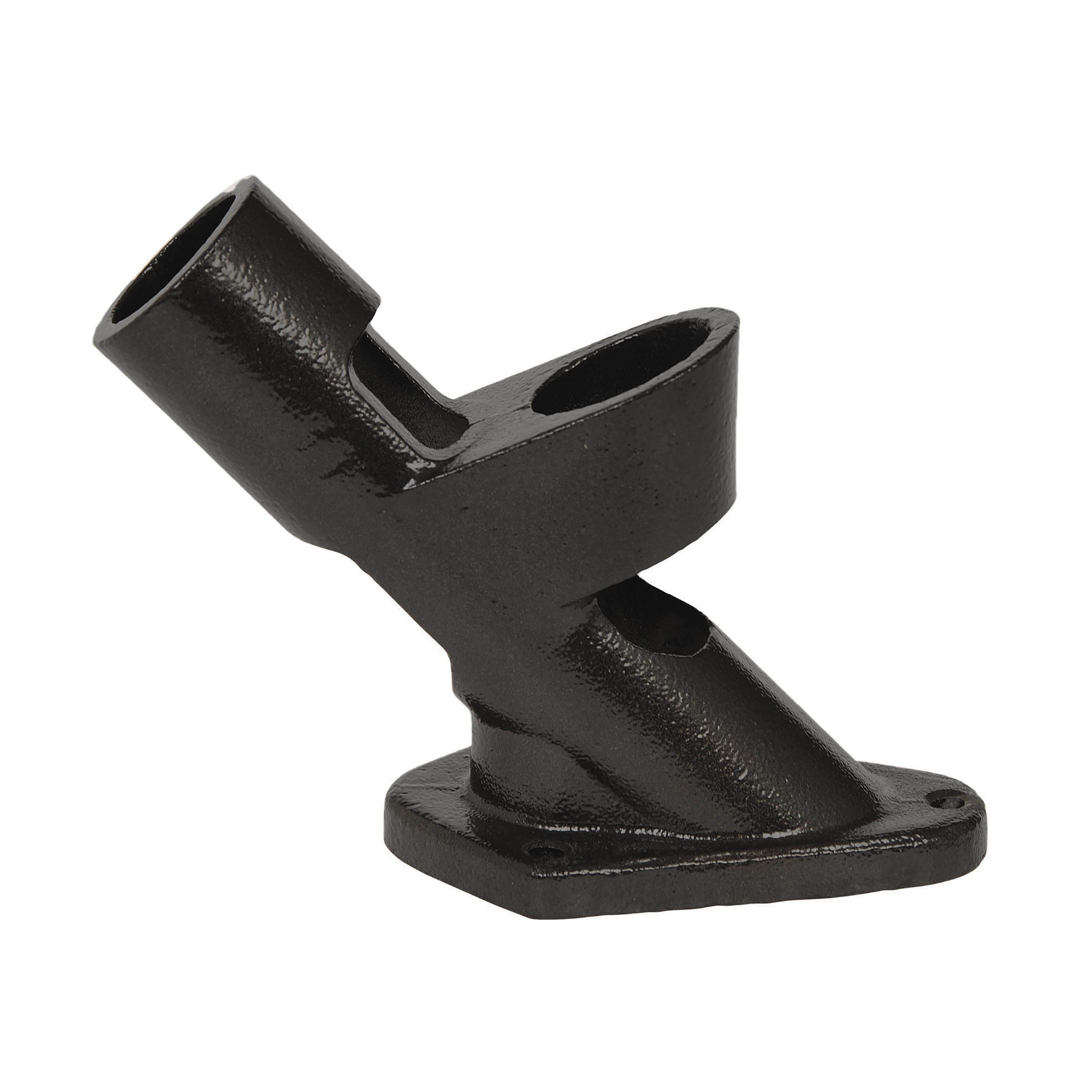 2-Position Cast Iron House Flag Bracket, Black