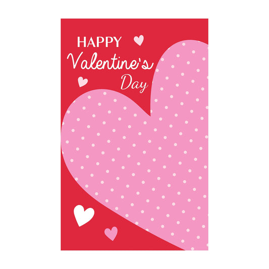 Happy Valentine's Day Basic Applique House Flag