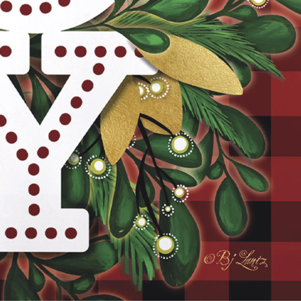 Holiday Joy Burlap Garden Flag