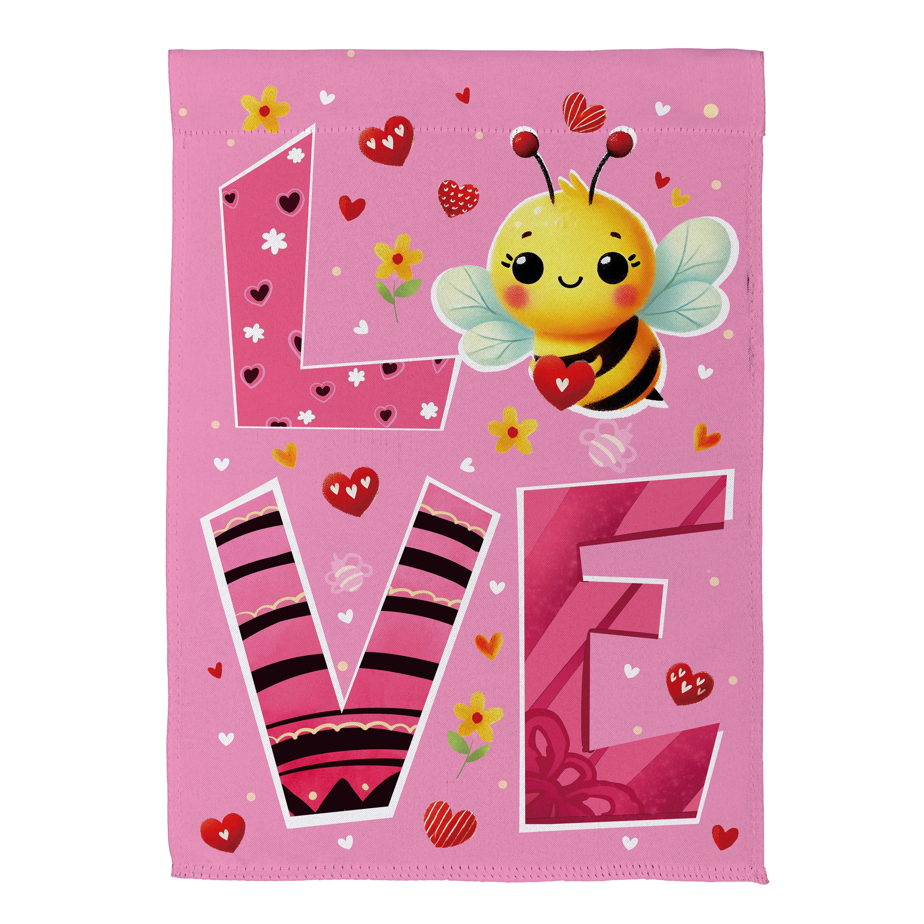 Bee Loved Suede House Flag