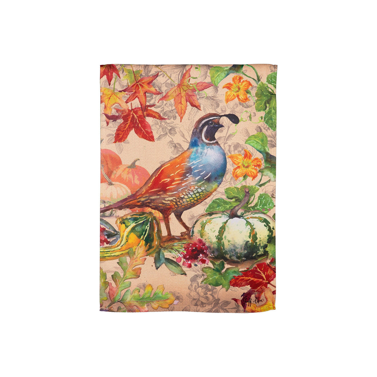 Fall Foul Suede Garden Flag