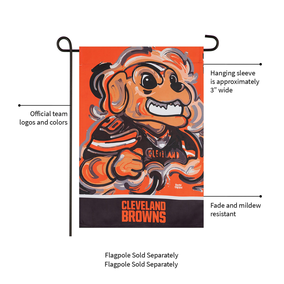 Cleveland Browns, Suede GDN Justin Patten