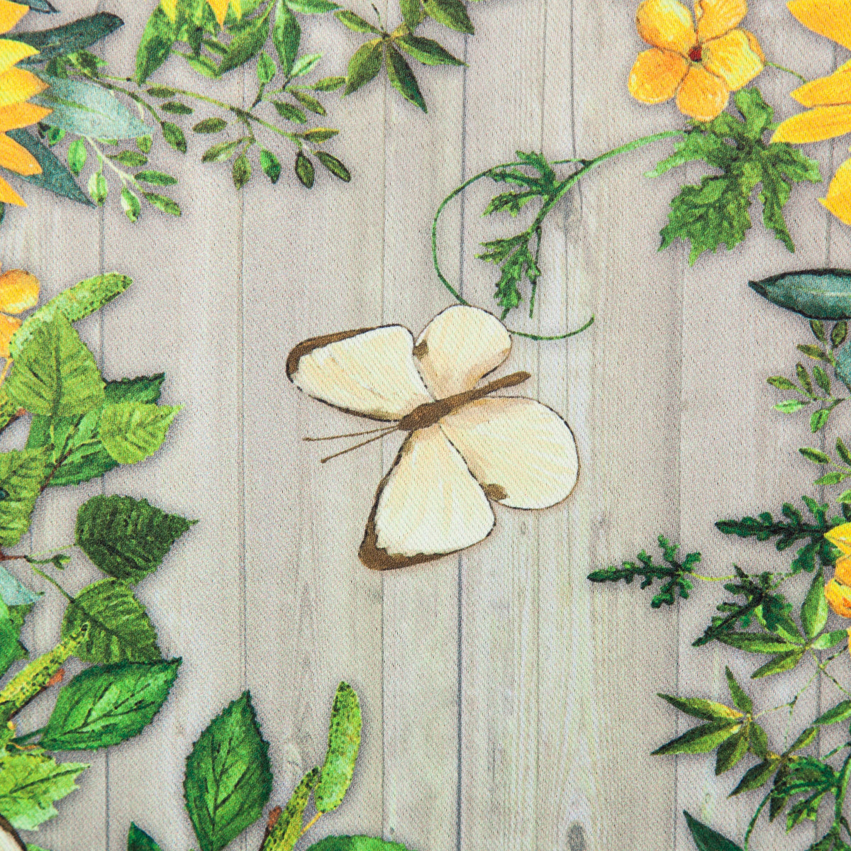 Sunflower Wreath Garden Suede Flag
