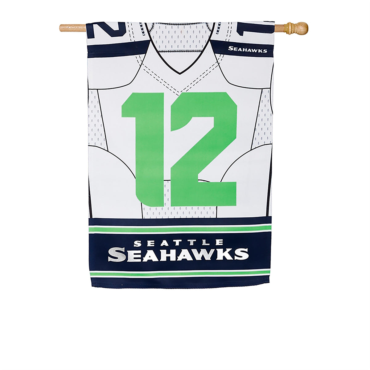 Flag, DS Suede, Foil, Reg, Jersey, Seattle Seahawks