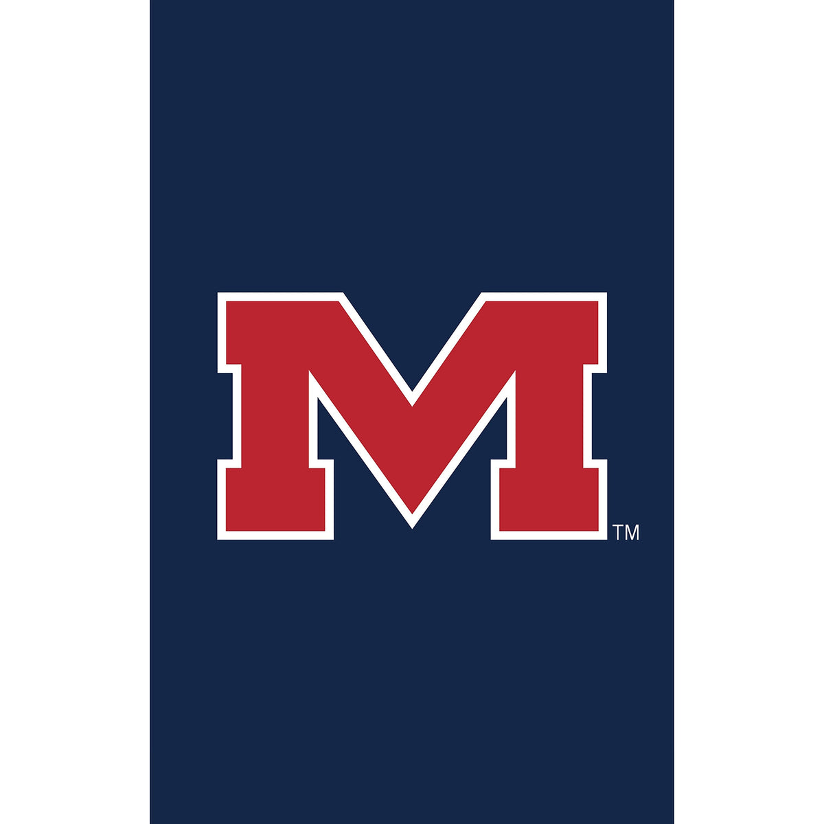 University of Mississippi Applique Garden Flag