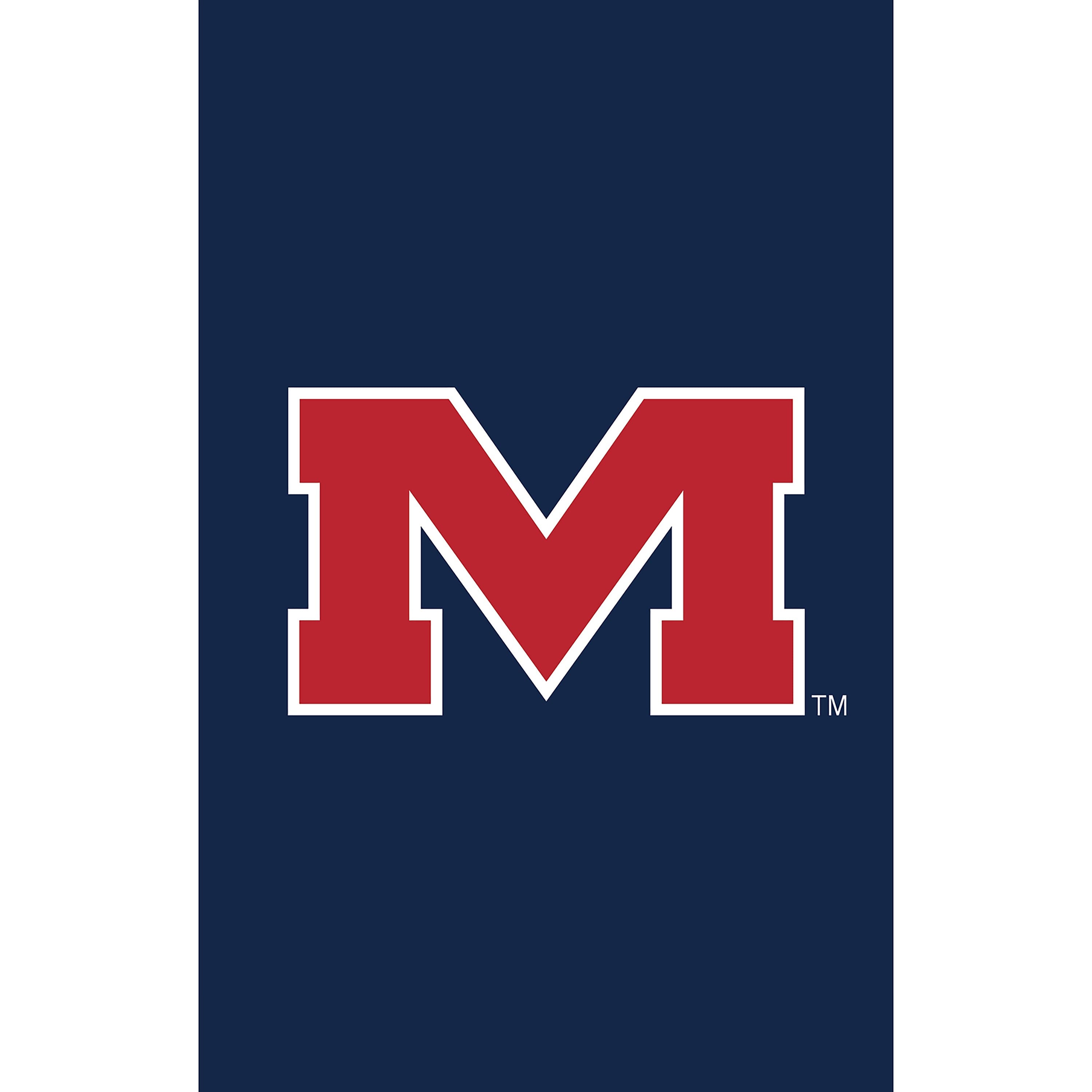 University of Mississippi Applique Garden Flag