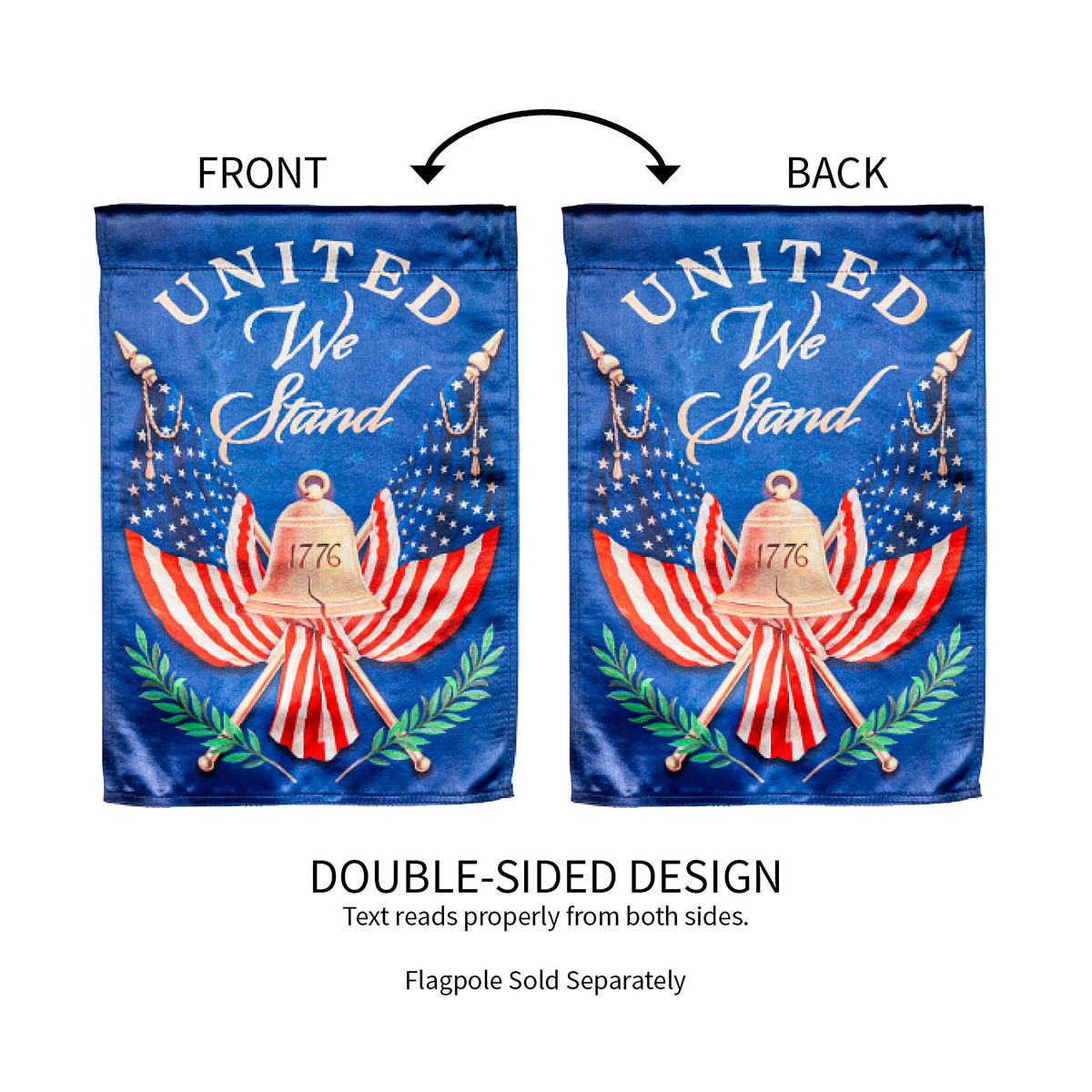 United We Stand Garden Lustre Flag