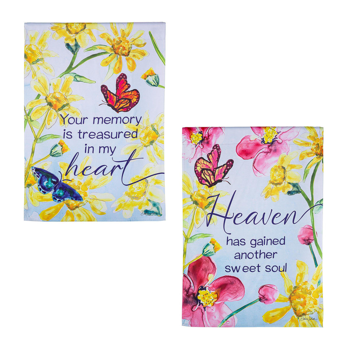 Treasured Memories Reversible Suede House Flag