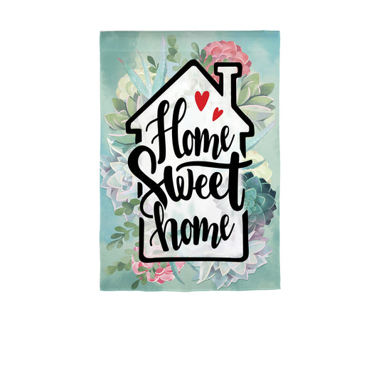 Home Sweet Home Burlap Garden Flag
