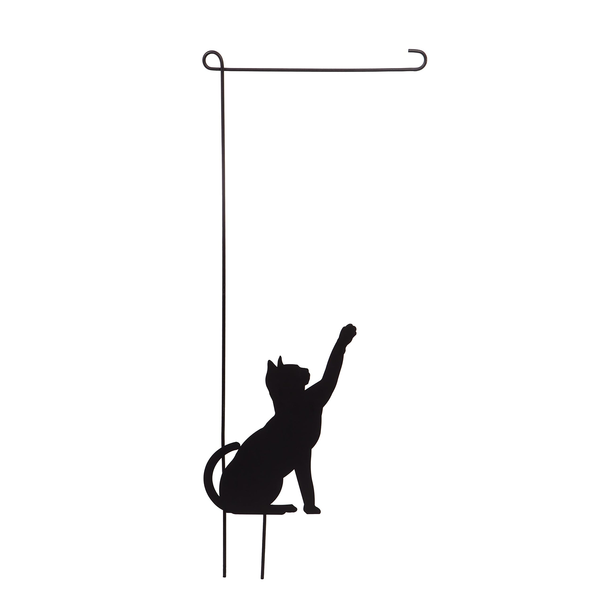 Decorative Garden Flag Stands, Cat