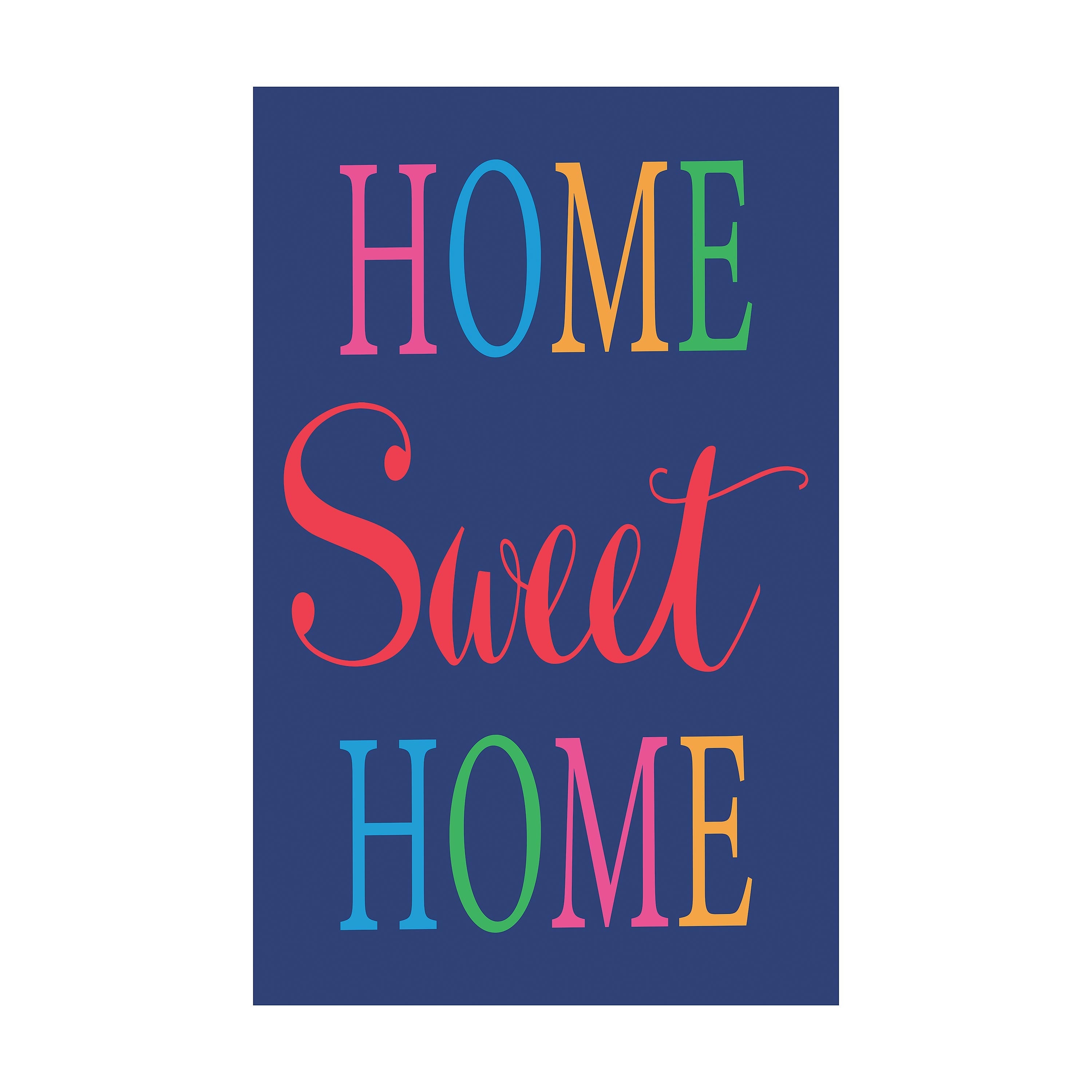 Home Sweet Home Basic Applique House Flag