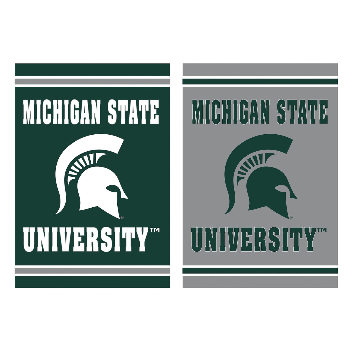 Embossed Suede Flag, House Size, Michigan State University