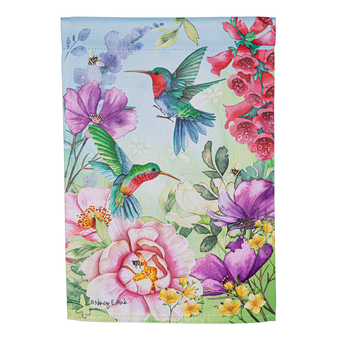 Humming Along Suede Garden Flag