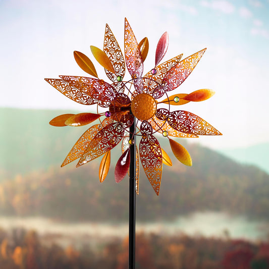 Wind Spinner, Fligree Leaves