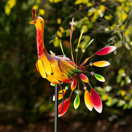 Metal Turkey Wind Spinner