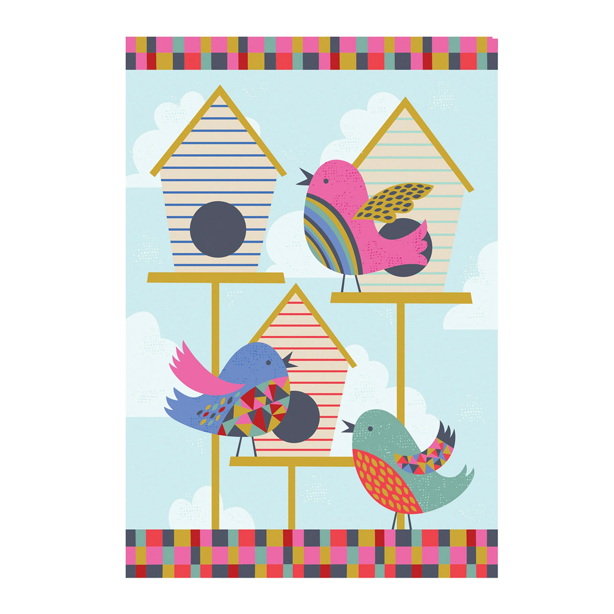 Birdhouse Friends Garden Suede Flag
