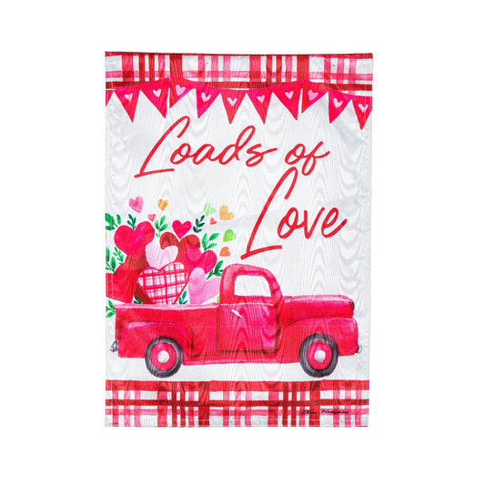 Loads of Love Moire House Flag