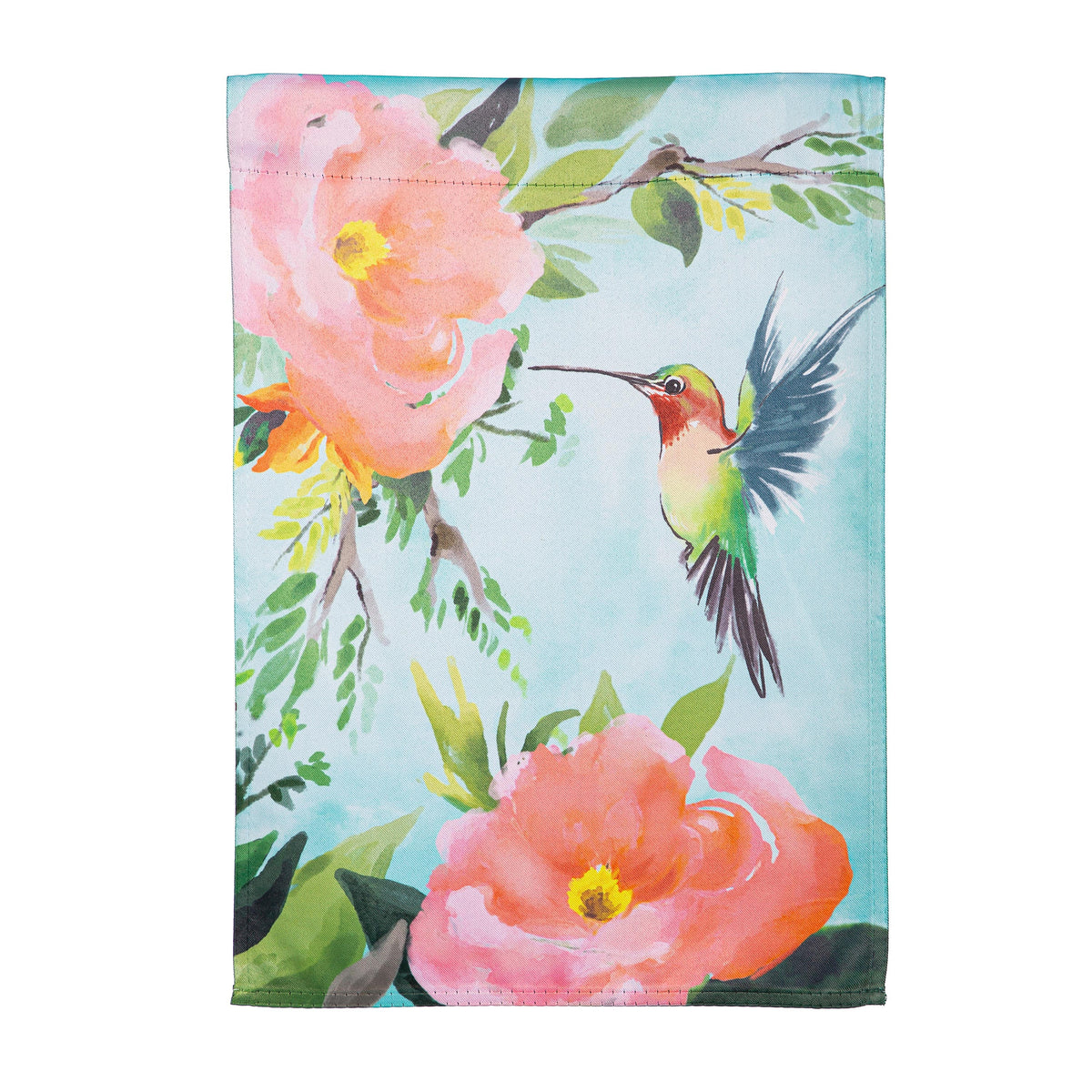 Hummingbird Suede Garden Flag