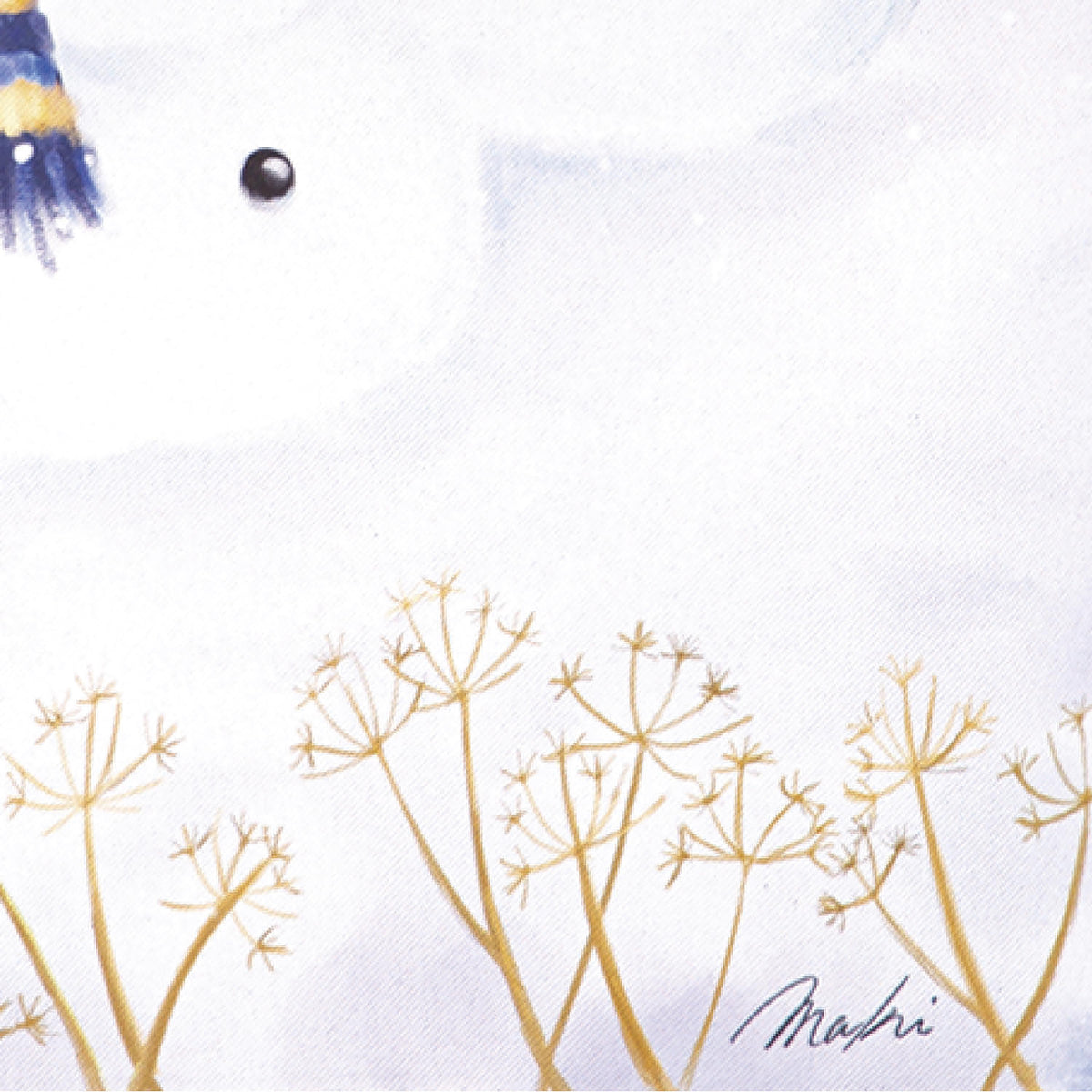 Happy Snowmen Trio Suede Garden Flag