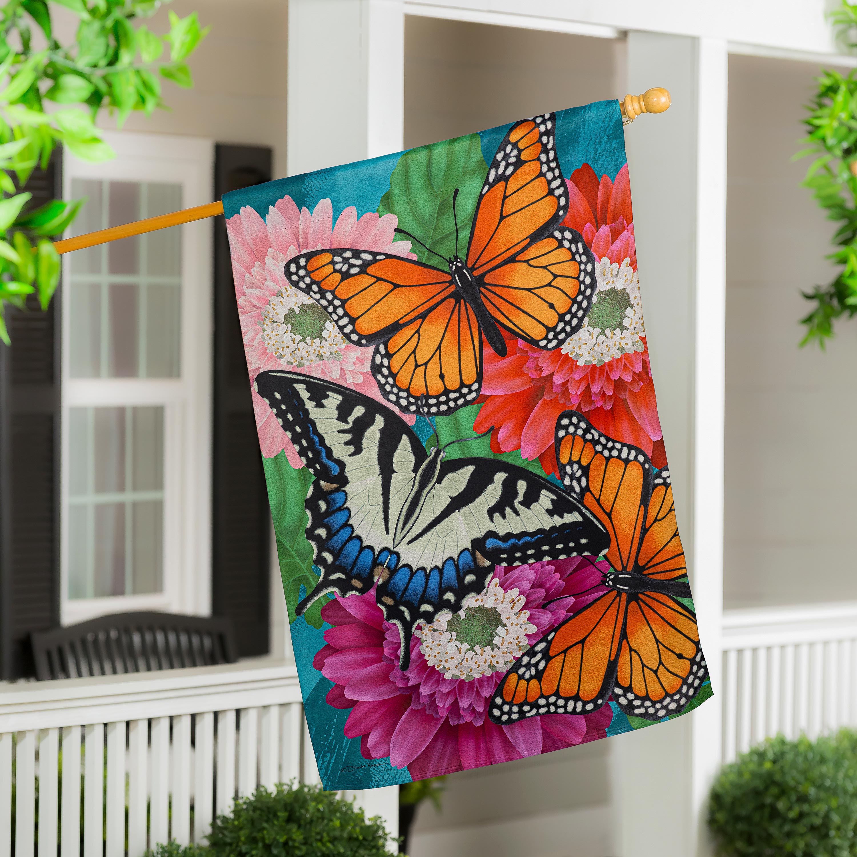 Mother Monarch Suede House Flag