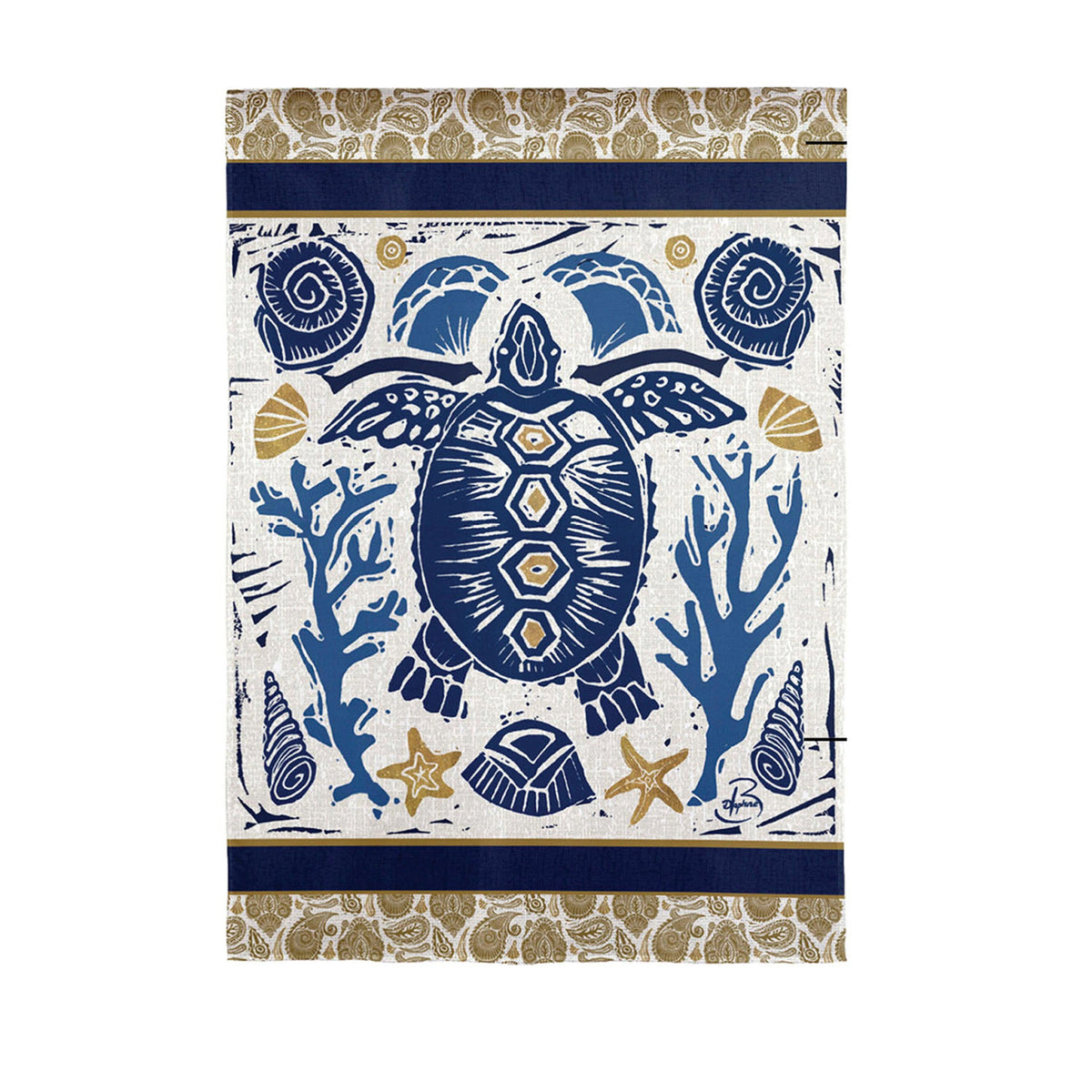 Primitive Sea Suede House Flag