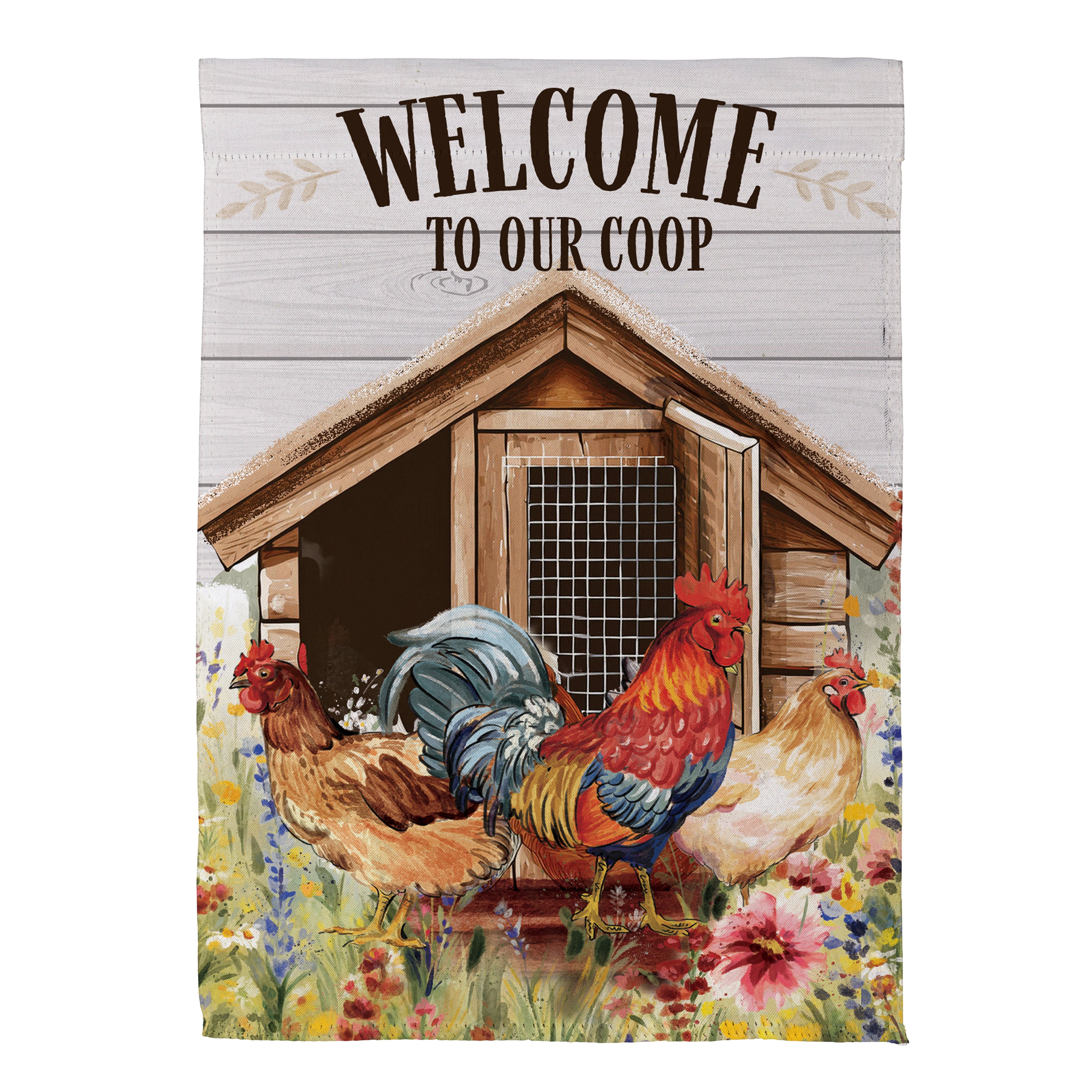 Petal & Plow Coop Suede House Flag