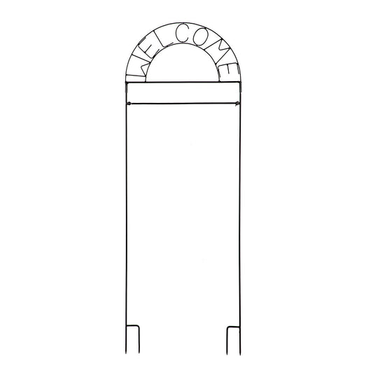 Welcome Garden Flag Arbor Stand