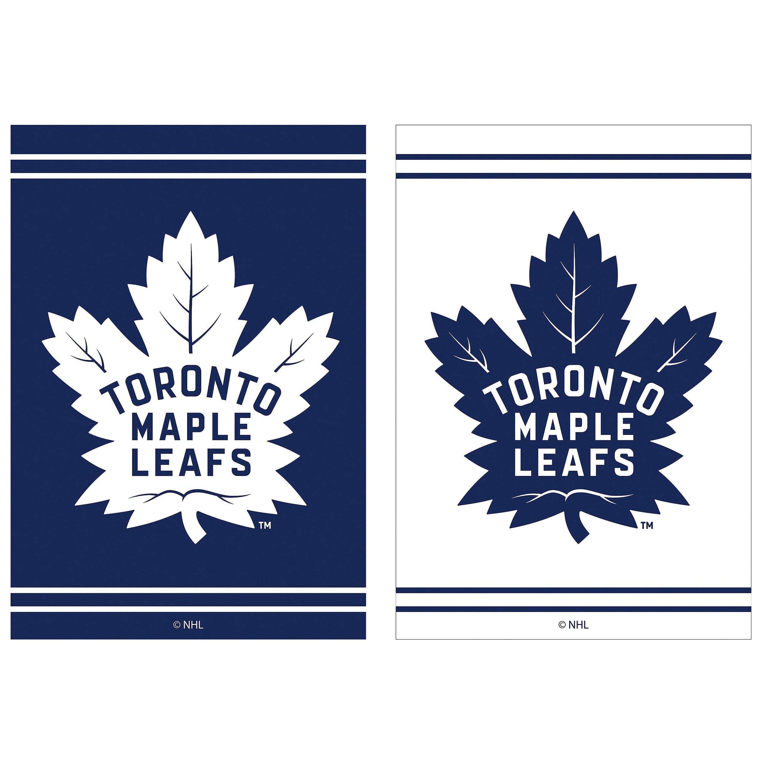 Embossed Suede Flag, House Size, Toronto Maple Leafs