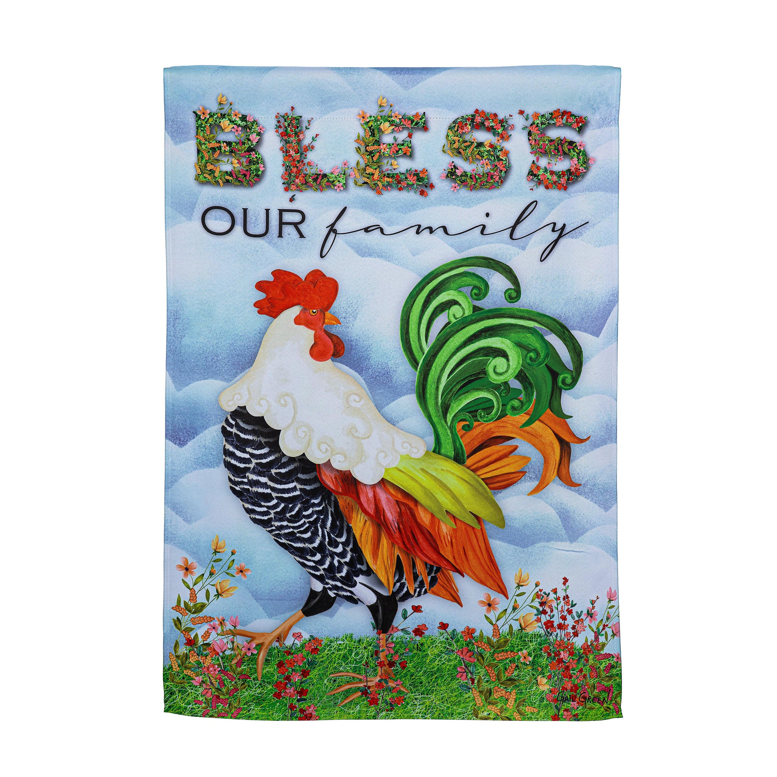 Farm Country Suede House Flag