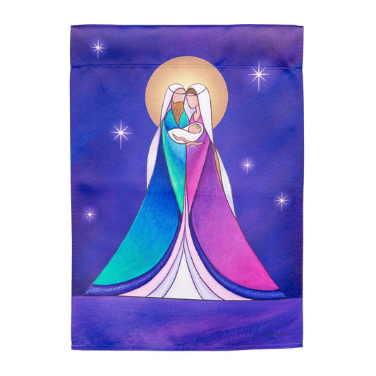 Holy Family Suede House Flag