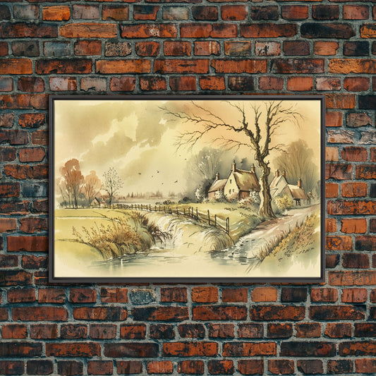 Life On The Farm, Framed Canvas Print, Wall Art