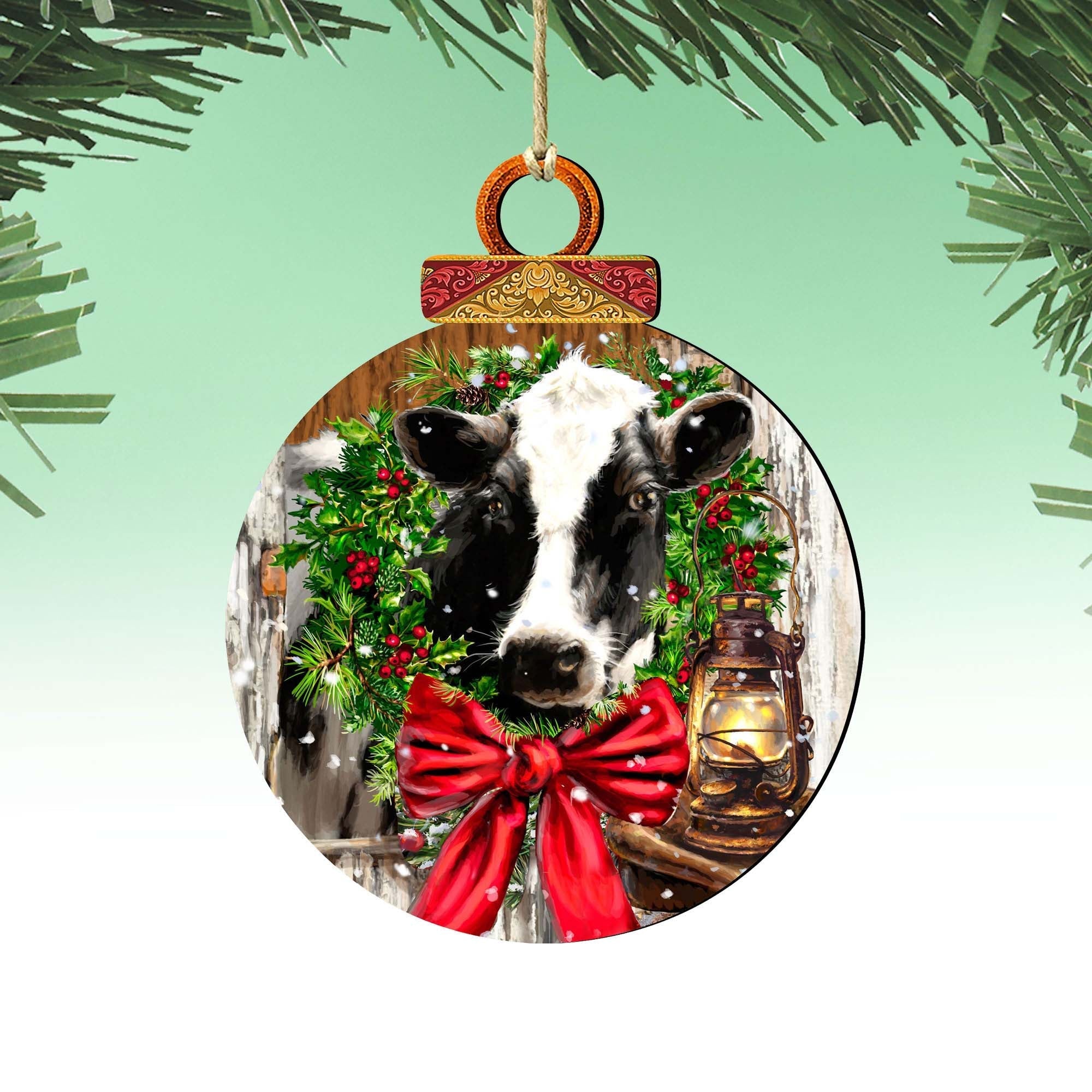 Christmas on the Farm Wooden Ornaments by Gelsinger - Christmas Decor - 8021128-DG