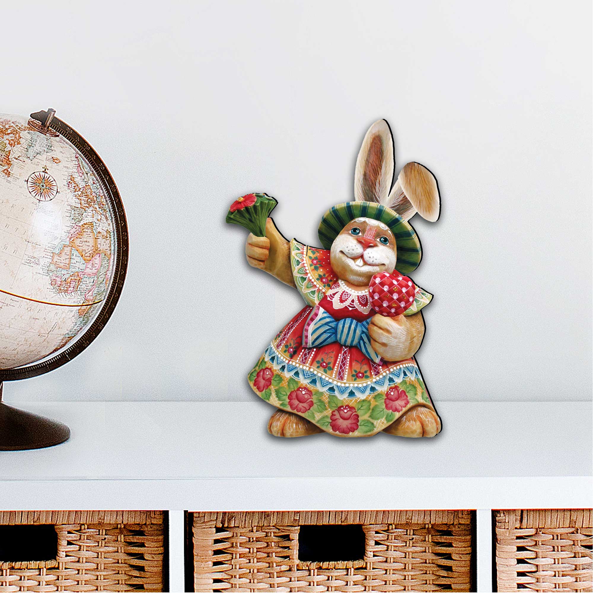 Easter Mommy Bunny Door Decor by G. DeBrekht - Easter Spring Decor - 8154421H