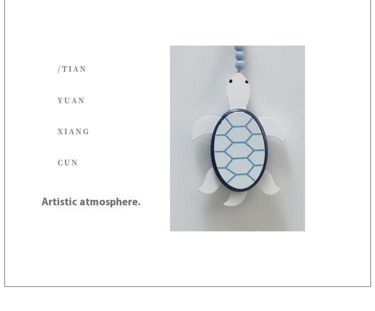 Wooden Mediterranean Seafood Lobster Pendant Decor