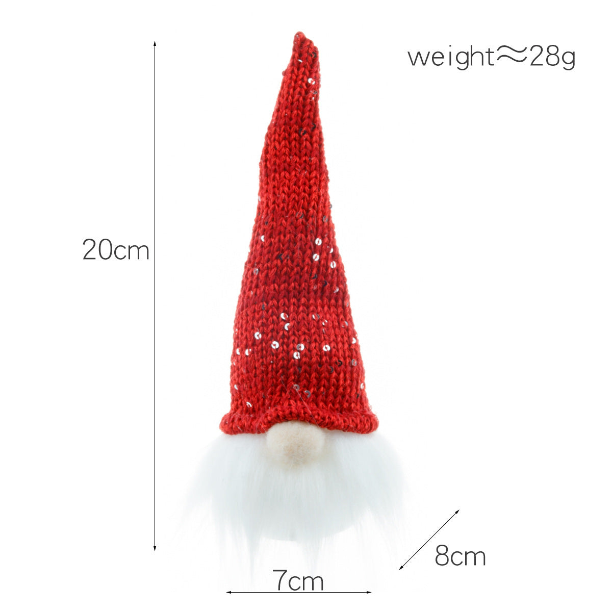 Christmas Decorations Small Night Lamp Forest Old Man With Light Faceless Doll Pendant