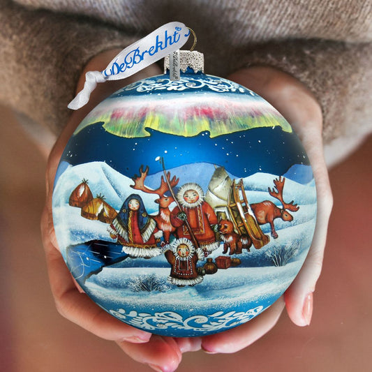 Northern Light Ball Glass Ornament Limited Edition by G. DeBrekht - Christmas Decor - 73856