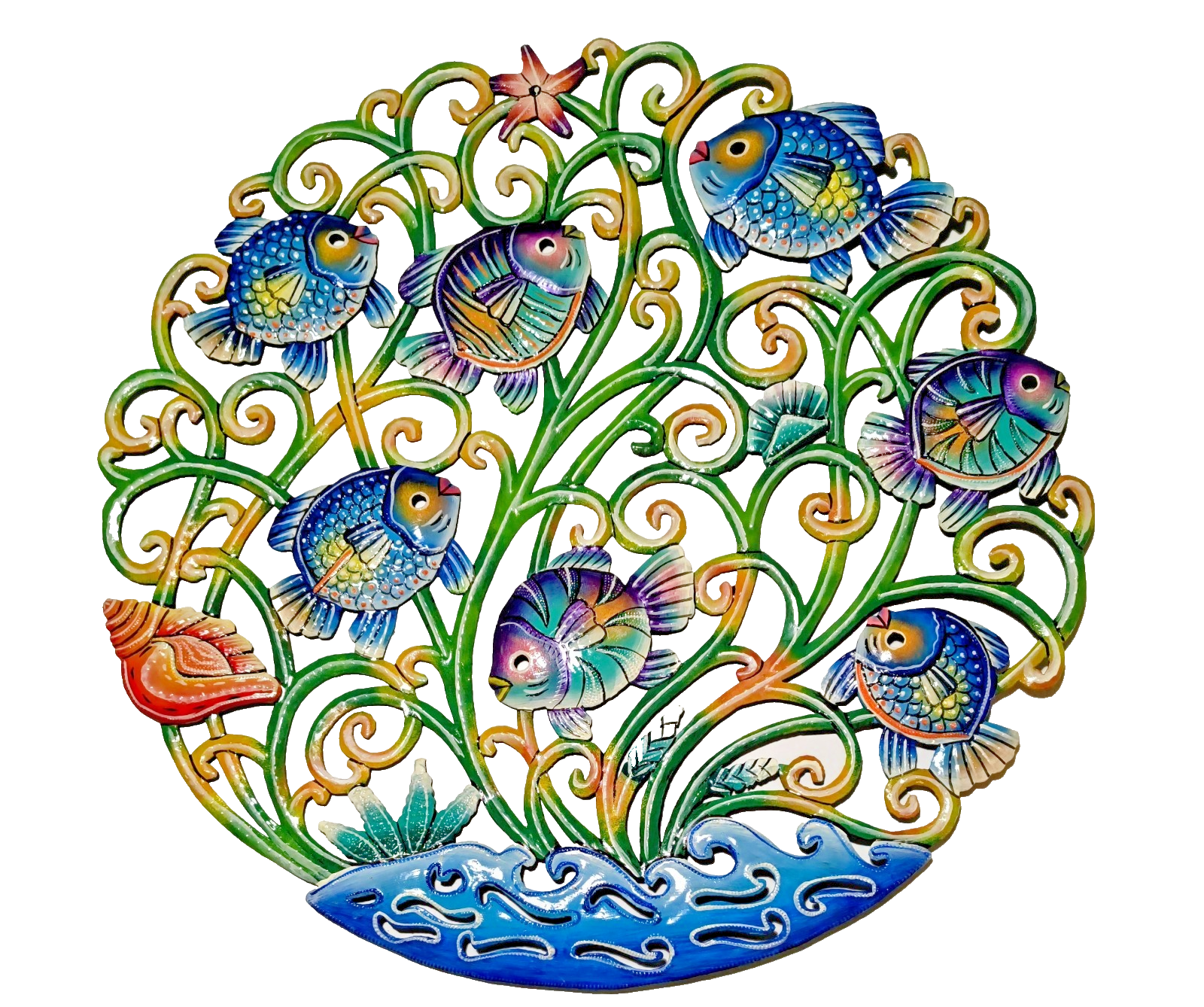 23 inch Metal Drum Handmade Artwork. Visit Our Store ufmllc.online