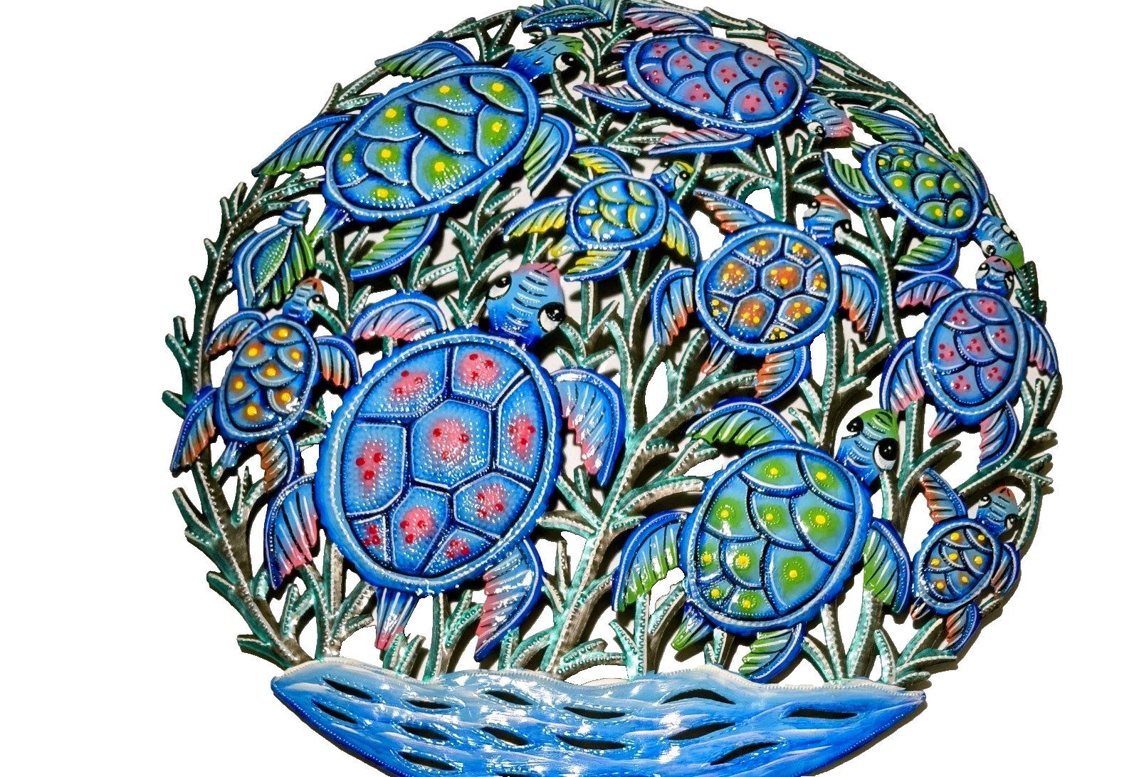 23 inch Metal Drum Handmade Artwork. Visit Our Store ufmllc.online
